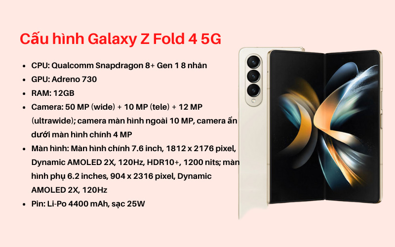 Cấu hình Galaxy Z Fold4