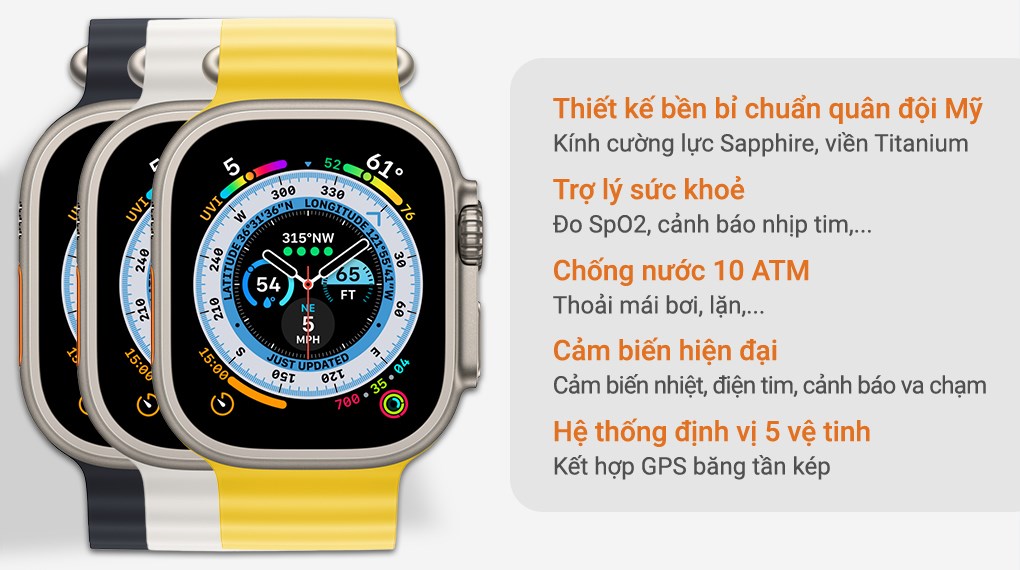 Apple Watch Ultra 2023 được cải tiến tính năng an toàn và theo dõi sức khỏe