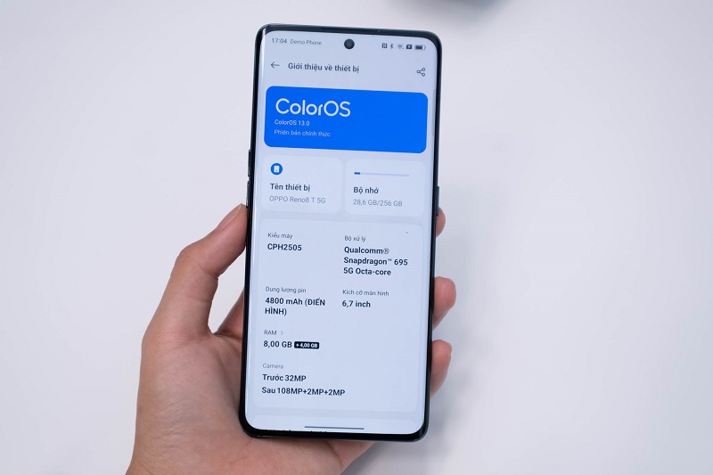 cấu hình OPPO Reno8 T 5G