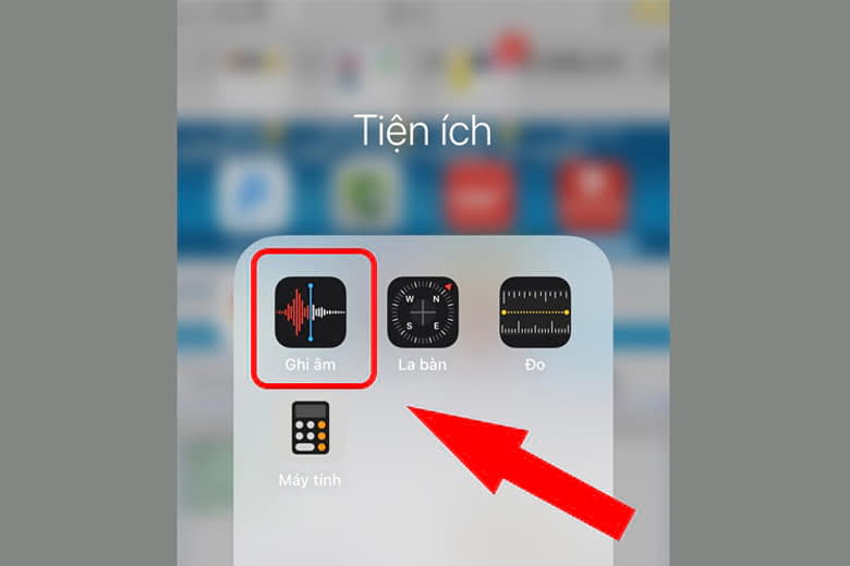 Ứng dụng ghi âm trên iPhone