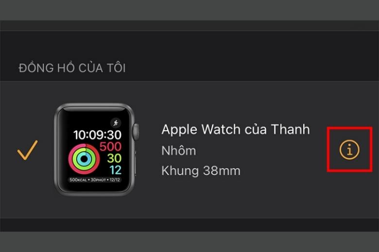 Cách hủy kết nối Apple Watch với iPhone 2