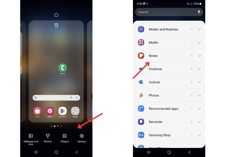 Cách thêm Widget ứng dụng trên màn hình chờ Android