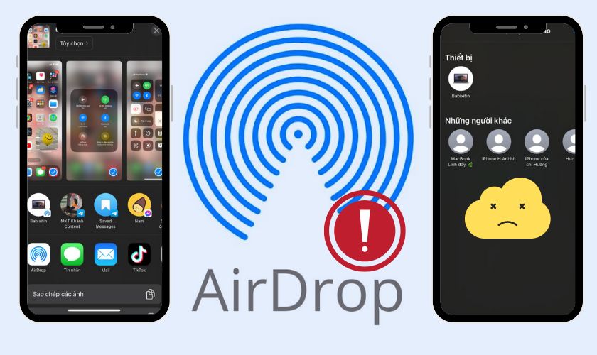 Lỗi Không Thể Sử Dụng AirDrop Trên iOS 18