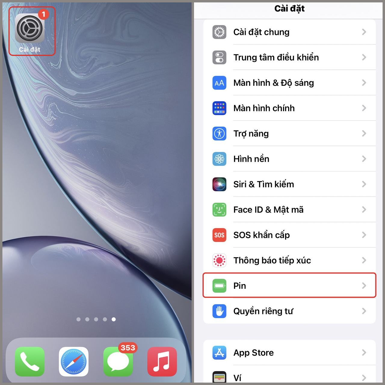 cách kiểm tra pin iPhone đã thay chưa đơn giản