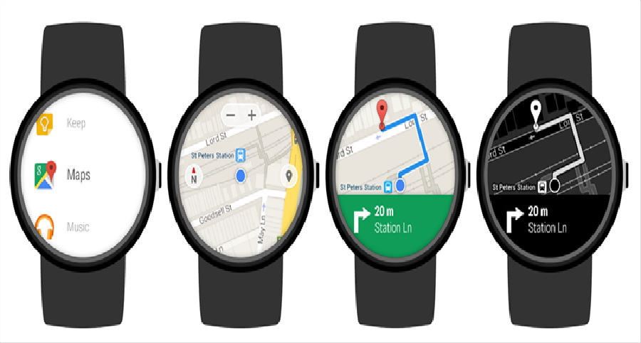 dễ dàng xem bản dồ trên smartwatch1