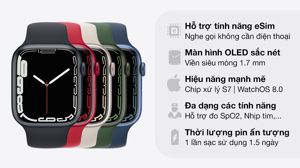 hiệu năng Apple Watch Series 7