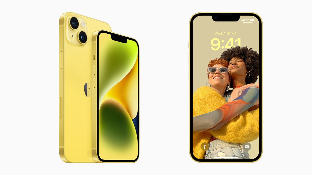 iPhone 14 màu vàng và iPhone 14 Plus màu vàng