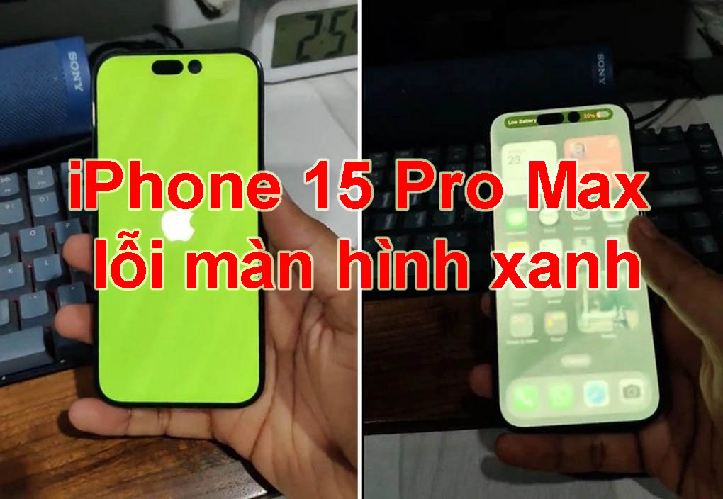 iPhone 15 Pro Max Lỗi Màn Hình Xanh