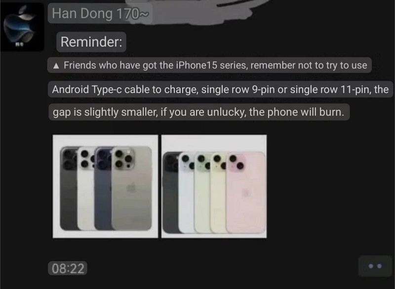iphone 15 sử dụng cap type C android được không