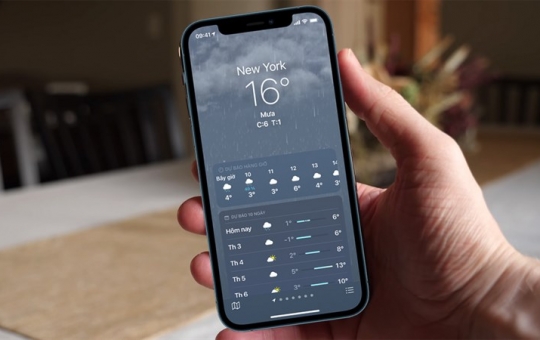 Có thể bạn chưa biết: cách nhận thông báo trời sắp mưa trên điện thoại iPhone
