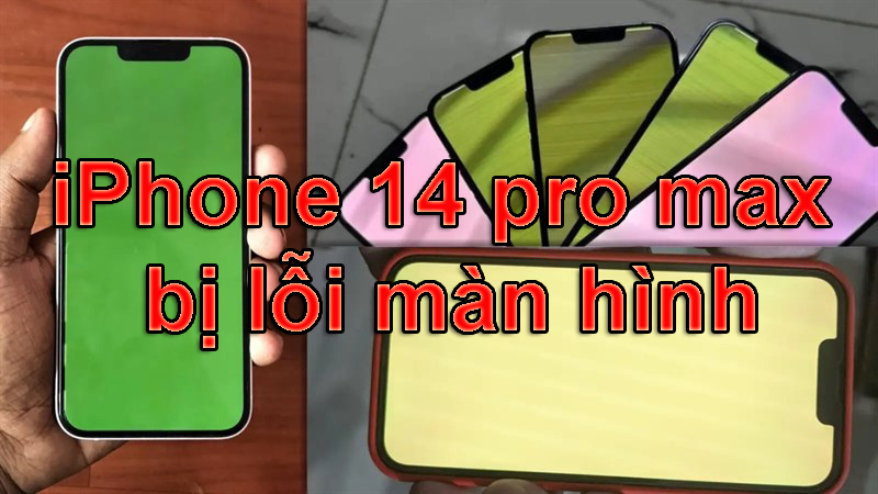 iPhone 14 pro max bị lỗi màn hình. Nguyên nhân và cách khắc phục hiệu quả