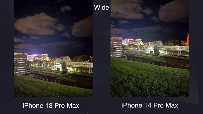 iPhone 14 Pro Max so với 13 Pro Max: Chế độ ánh sáng yếu và ban đêm