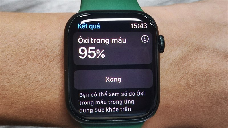 Đo nồng độ máu trên apple watch 7c