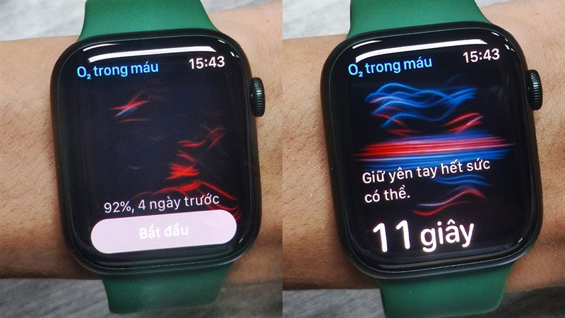 Đo nồng độ máu trênapple watch 7 s