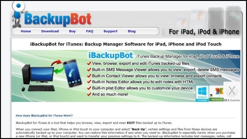 Kiểm tra pin iPhone bằng iBackupBot
